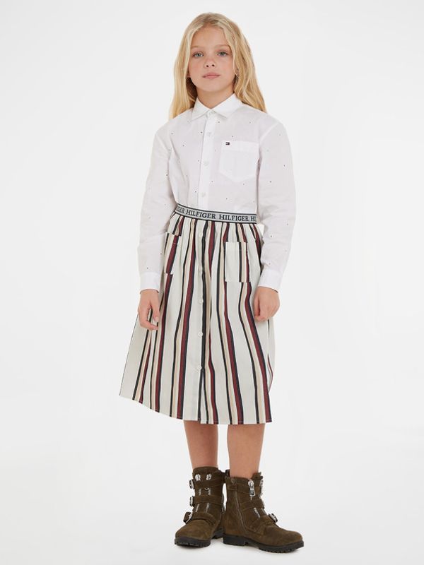 Tommy Hilfiger Tommy Hilfiger Suknja dječja bijela