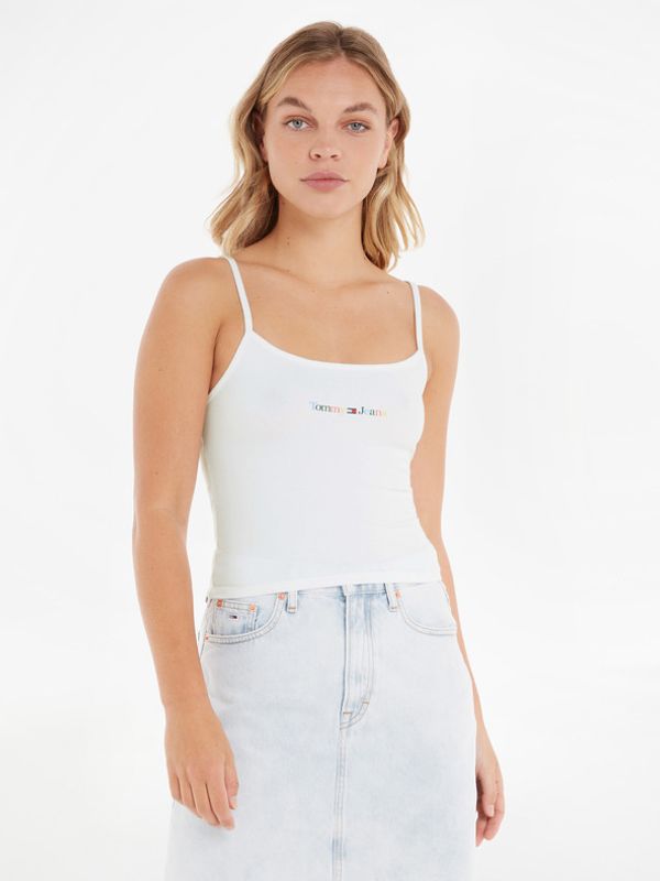 Tommy Jeans Tommy Jeans Linear Strap Top Majica bez rukava bijela