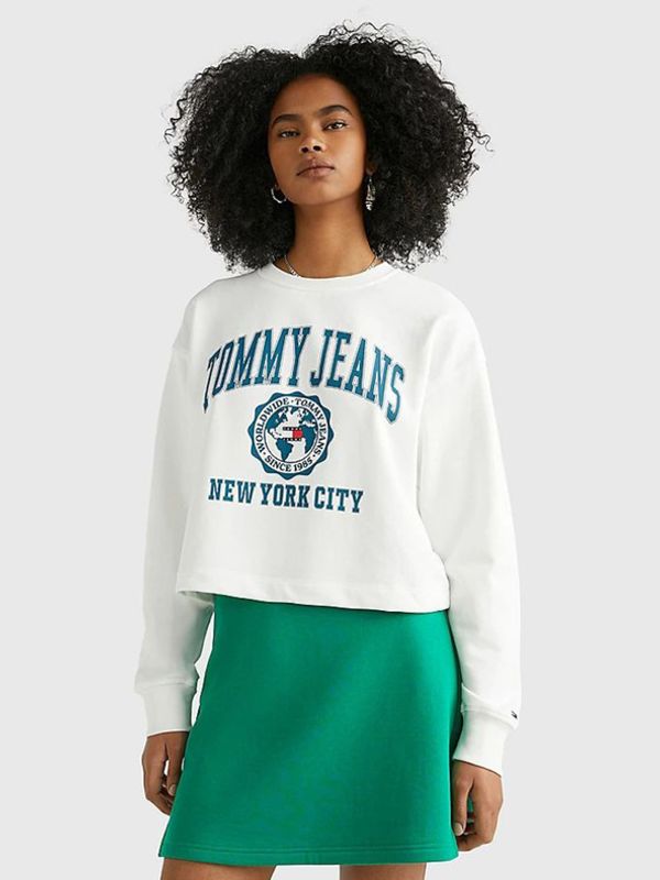 Tommy Jeans Tommy Jeans Majica dugih rukava bijela