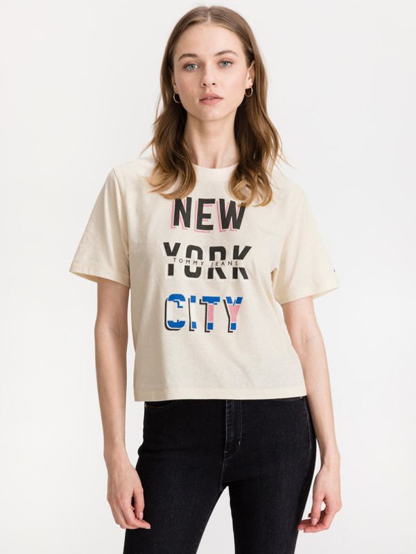 Tommy Jeans Tommy Jeans New York City Majica bež