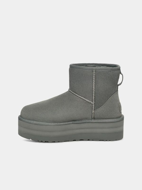UGG UGG Classic Mini Platform Gležnjače siva