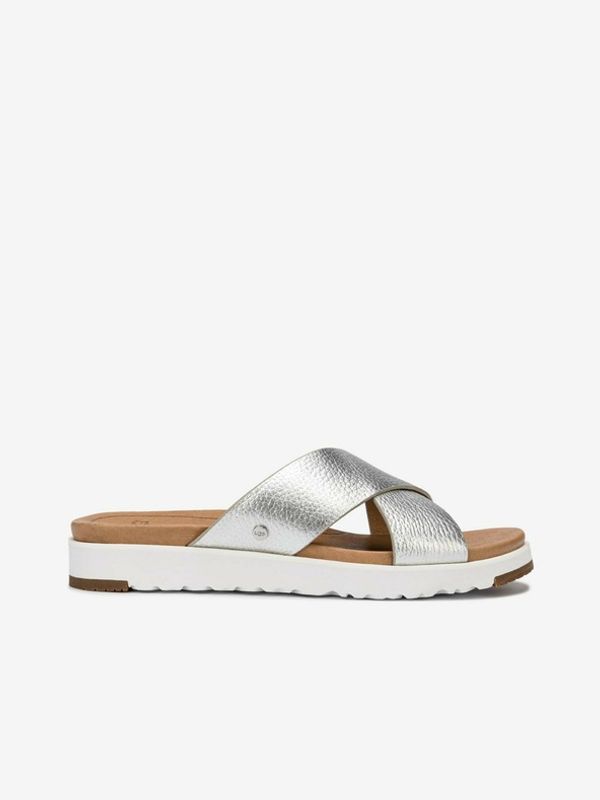 UGG UGG Kari Metallic Papuče srebrna