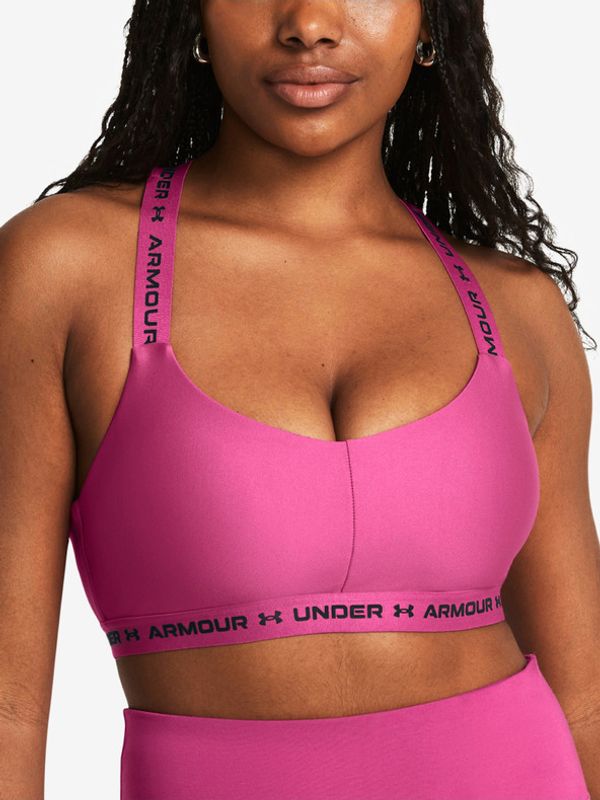 Under Armour Under Armour Crossback Low Sportski Grudnjak ružičasta