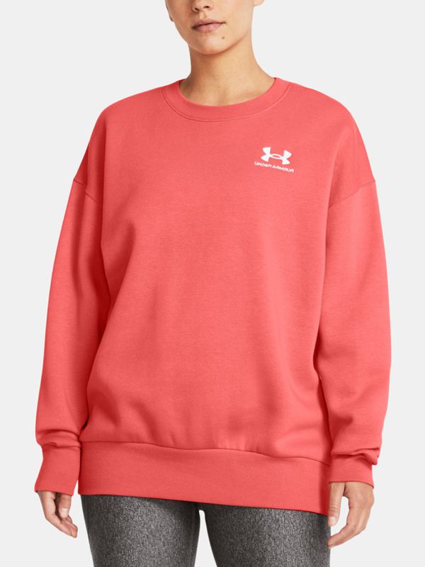 Under Armour Under Armour Essential Flc OS Crew Majica dugih rukava crvena