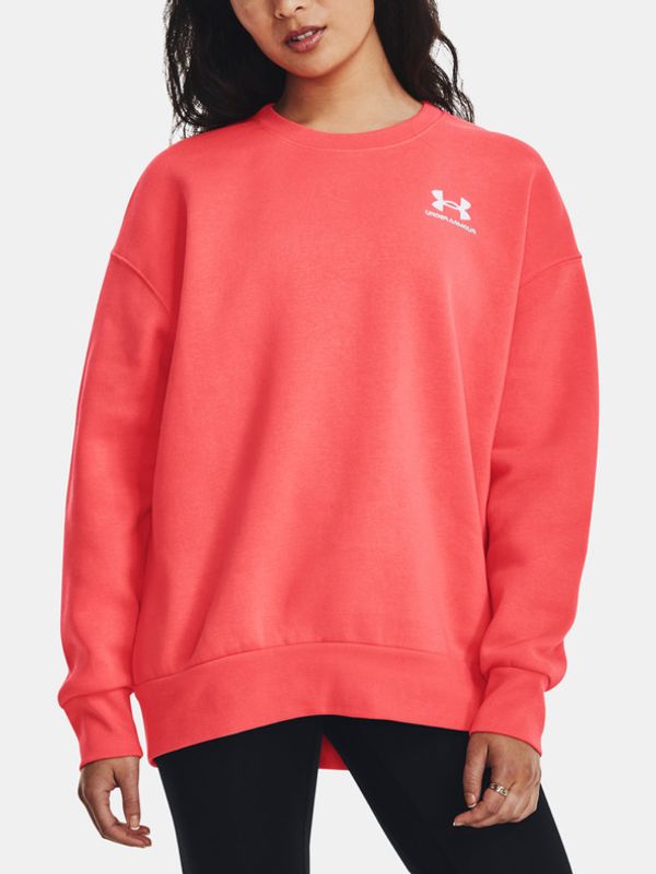 Under Armour Under Armour Essential Flc OS Crew Majica dugih rukava crvena