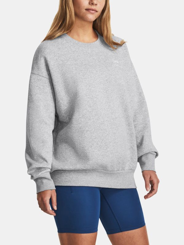 Under Armour Under Armour Essential Flc OS Crew Majica dugih rukava siva