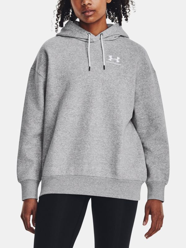 Under Armour Under Armour Essential Flc OS Hoodie Majica dugih rukava siva