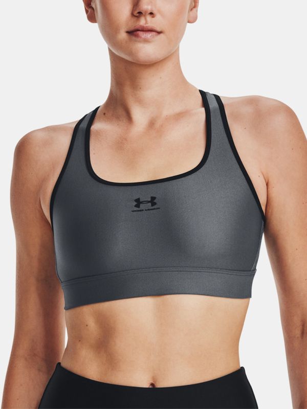 Under Armour Under Armour HG Armour Mid Padless Sportski Grudnjak siva