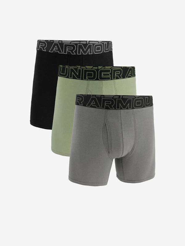 Under Armour Under Armour M UA Perf Cotton 6in 3-pack Bokserice siva