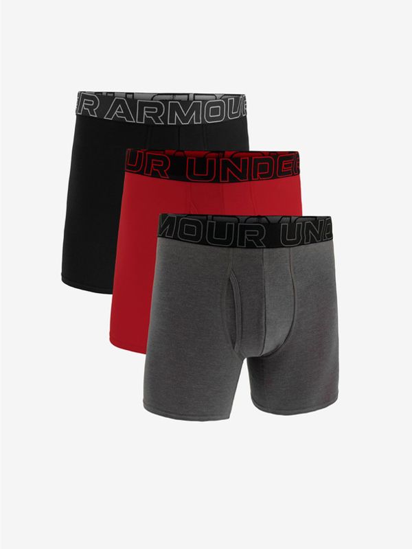 Under Armour Under Armour M UA Perf Cotton 6in 3-pack Bokserice siva