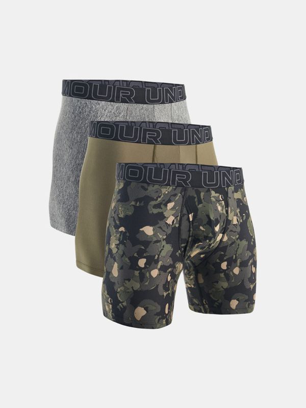 Under Armour Under Armour M UA Perf Tech Nov 6in 3-pack Bokserice zelena