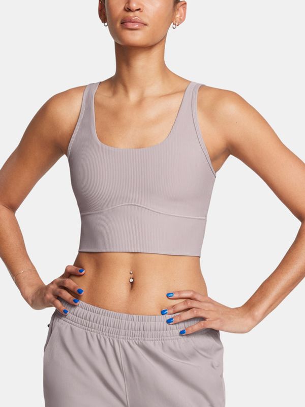 Under Armour Under Armour Meridian Rib Crop Majica bez rukava siva