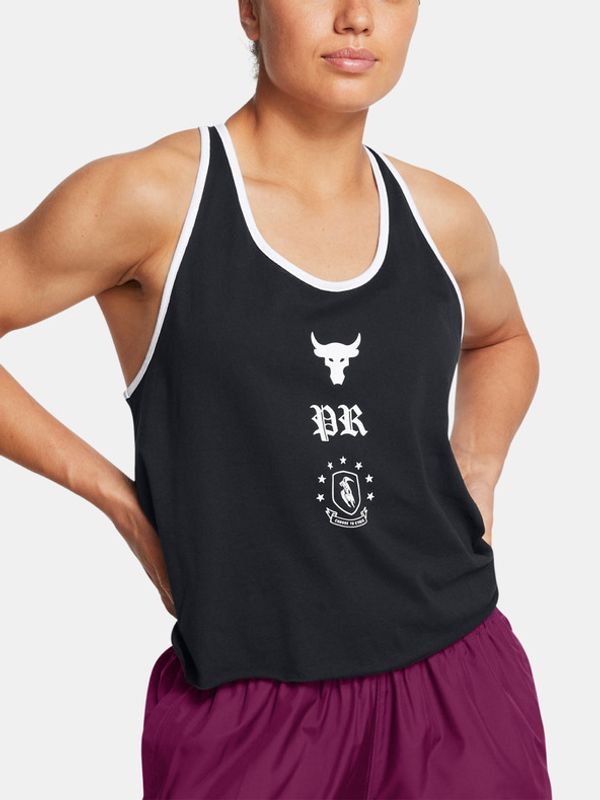 Under Armour Under Armour Project Rock Badge Of Honor Majica bez rukava crna
