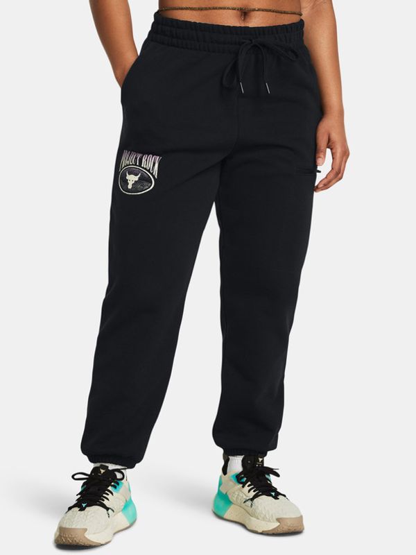 Under Armour Under Armour Project Rock HW Terry Donji dio trenirke crna