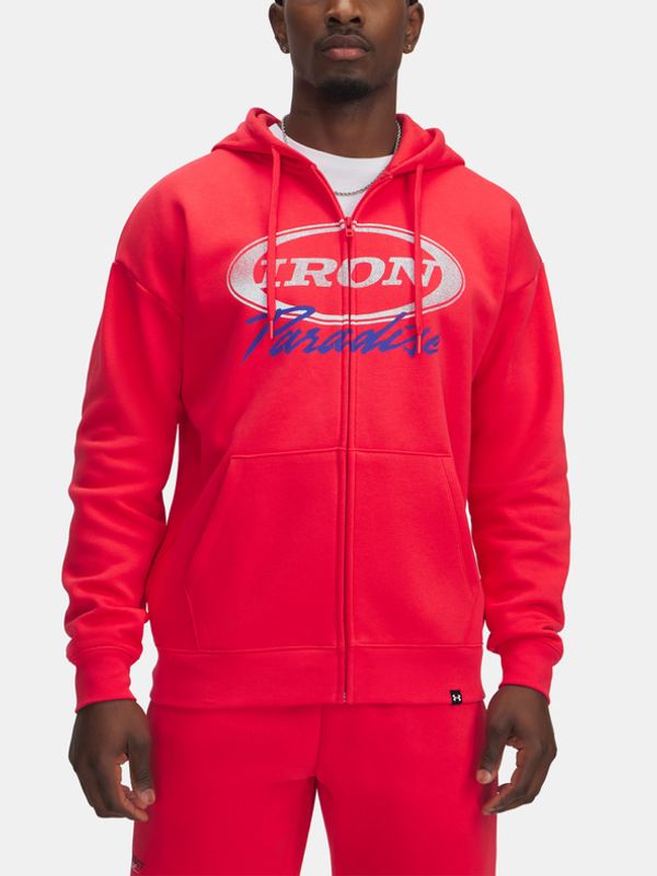 Under Armour Under Armour Project Rock Icon Fleece FZ Majica dugih rukava crvena