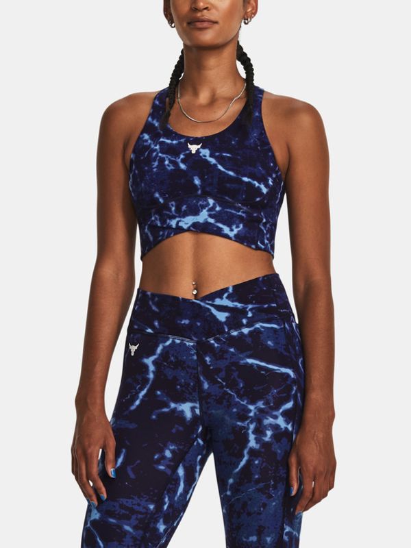 Under Armour Under Armour Project Rock Lets Go Crossover Printed Majica bez rukava plava