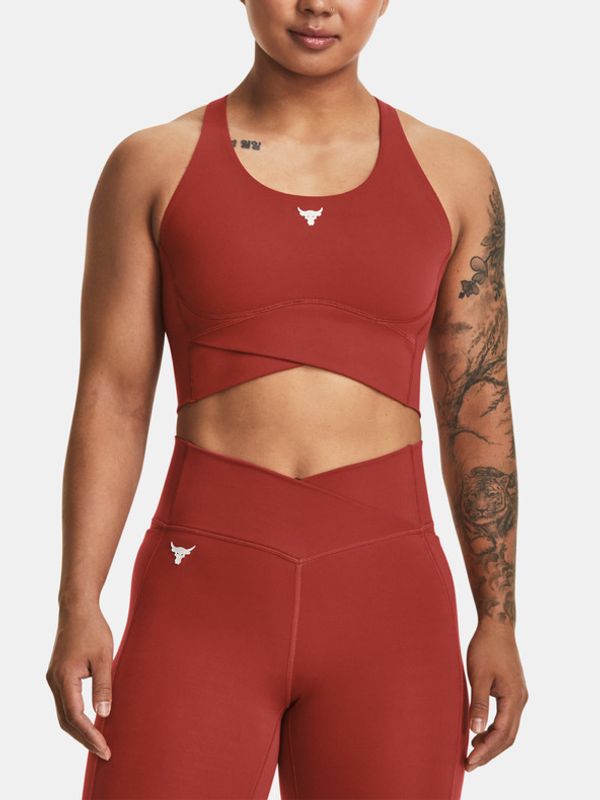Under Armour Under Armour Project Rock LetsGo Crssover Sportski Grudnjak crvena