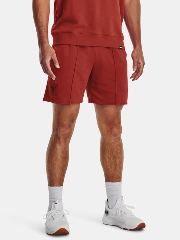 Under Armour Under Armour Project Rock Terry kratke hlače za teretanu crvena