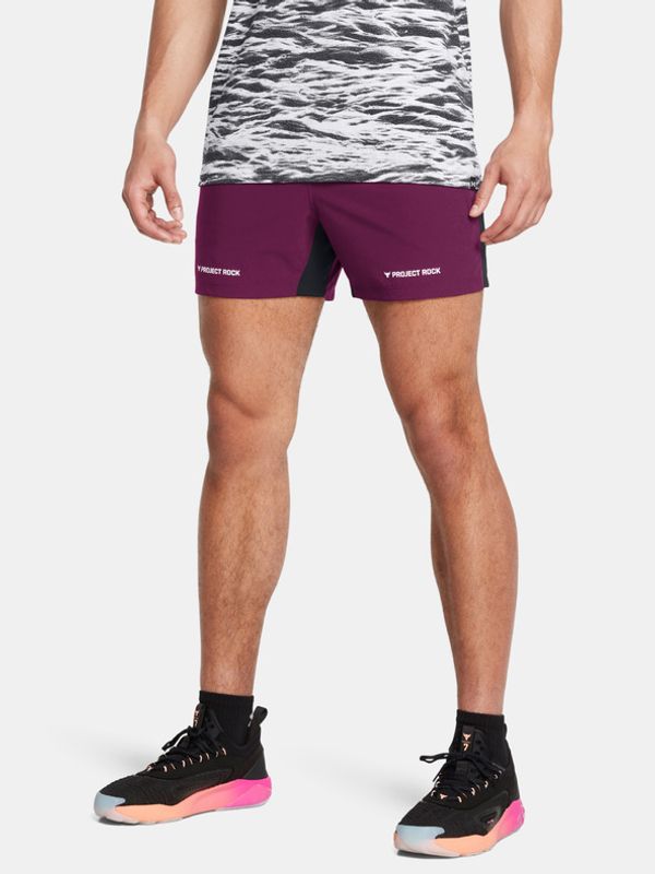 Under Armour Under Armour Project Rock Ultimate 5" Kratke hlače ljubičasta