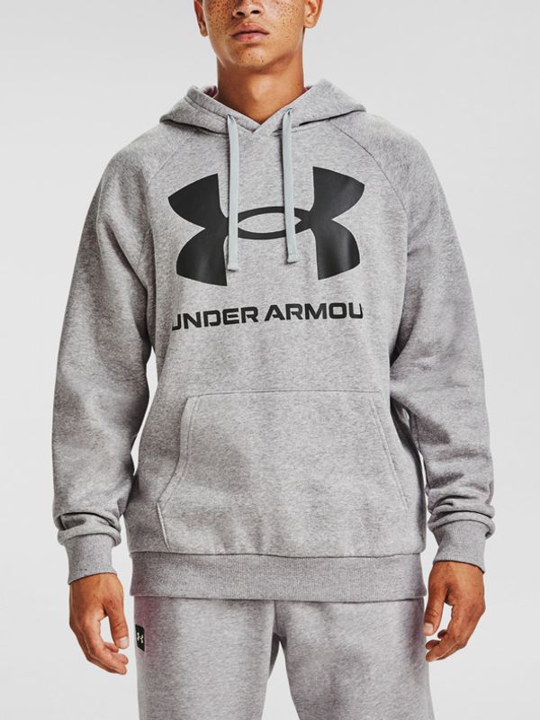 Under Armour Under Armour Rival Fleece Big Logo HD Majica dugih rukava siva