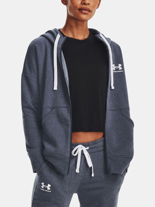 Under Armour Under Armour Rival Fleece FZ Hoodie-GRY Majica dugih rukava siva