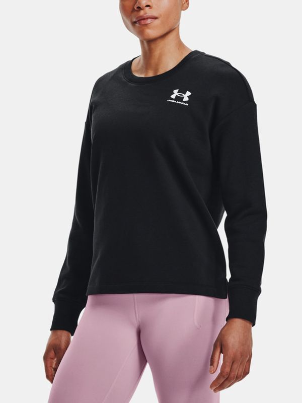 Under Armour Under Armour Rival Fleece Oversize Crew Majica dugih rukava crna