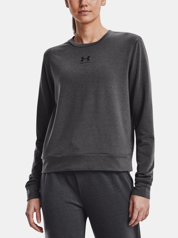 Under Armour Under Armour Rival Terry Crew Majica dugih rukava siva
