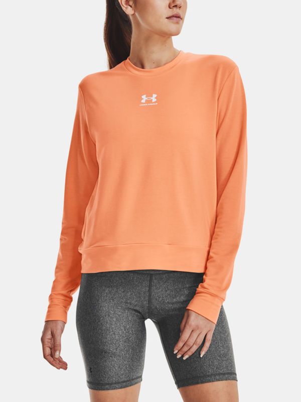 Under Armour Under Armour Rival Terry Crew Majica narančasta