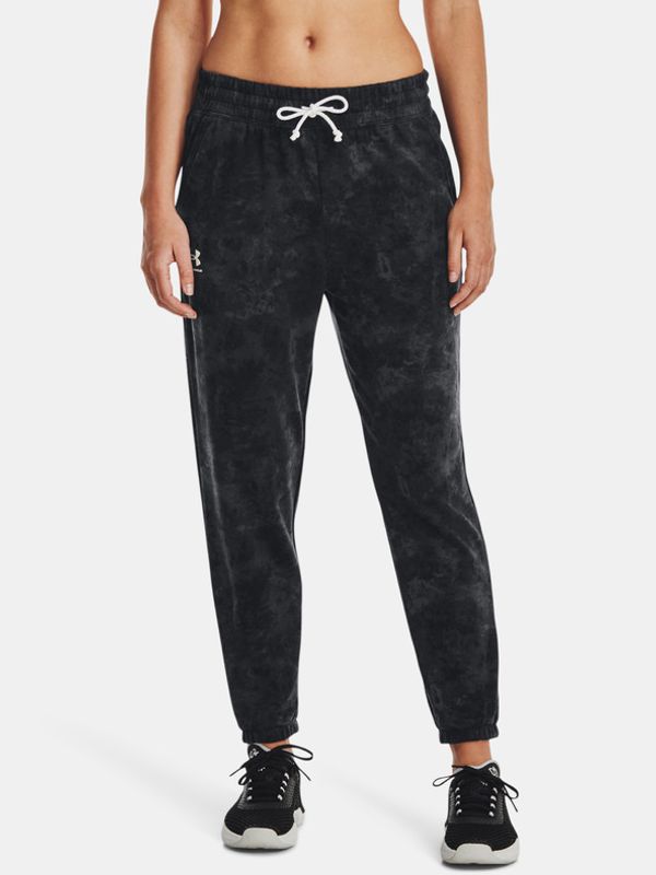 Under Armour Under Armour Rival Terry Print Donji dio trenirke crna