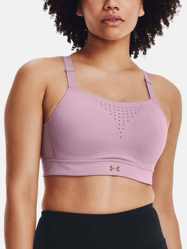 Under Armour Under Armour Rush High Sportski Grudnjak ružičasta