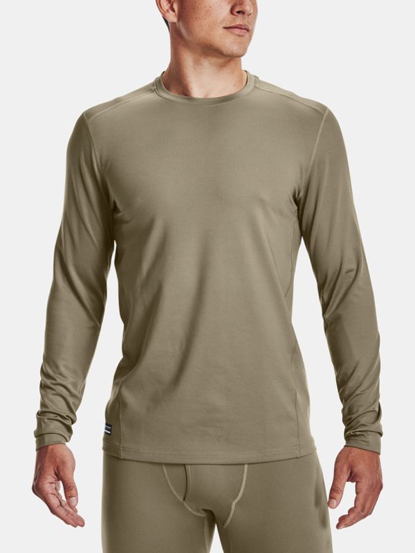 Under Armour Under Armour Tac Crew CGI Base Majica smeđa