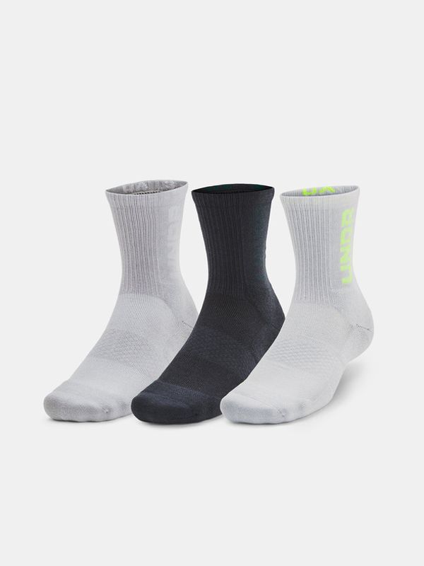 Under Armour Under Armour UA 3-Maker Mid-Crew 3-pack Čarape siva