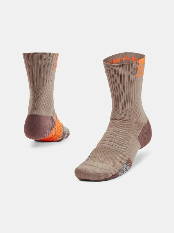 Under Armour Under Armour UA AD Playmaker Mid Čarape smeđa