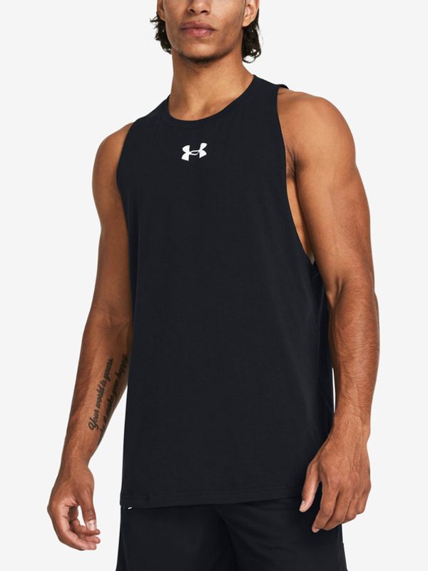 Under Armour Under Armour UA Baseline Cotton Majica bez rukava crna