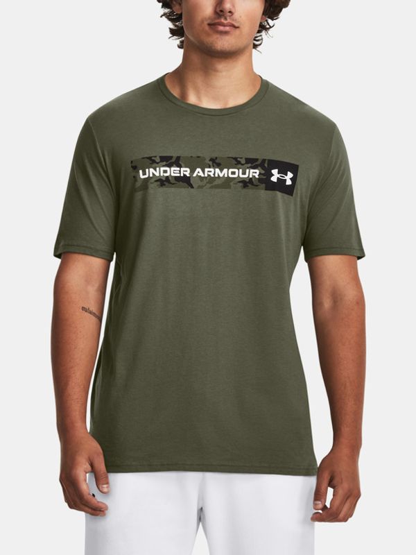 Under Armour Under Armour UA Camo Chest Stripe SS Majica zelena