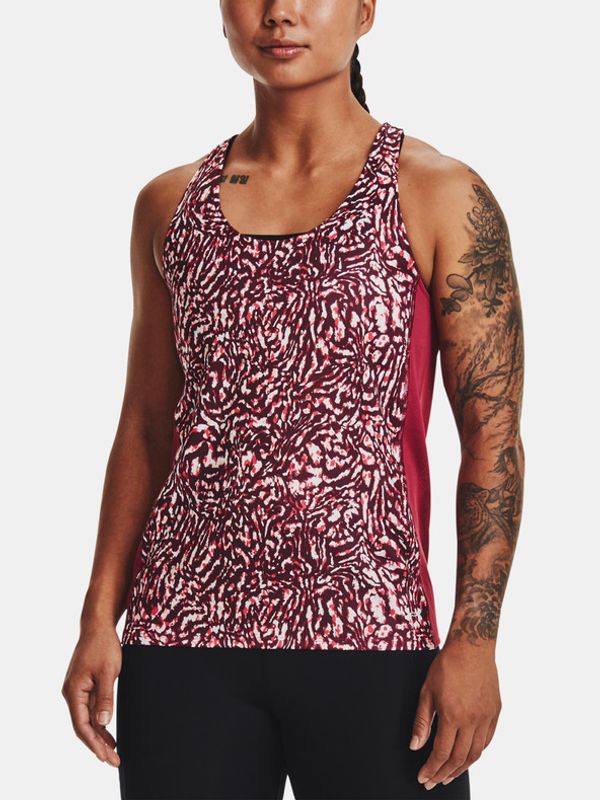 Under Armour Under Armour UA Fly By Printed Majica bez rukava ružičasta
