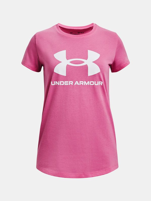 Under Armour Under Armour UA G SPportstyle Logo SS Majica dječja ružičasta