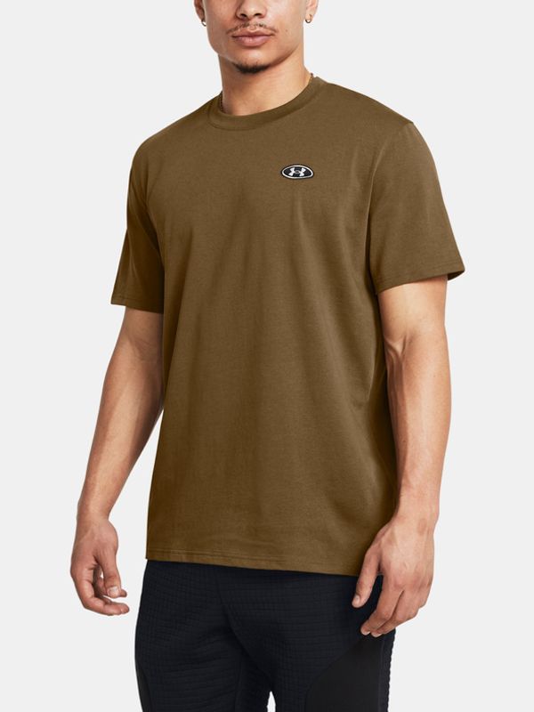 Under Armour Under Armour UA HW LC Patch SS Majica smeđa