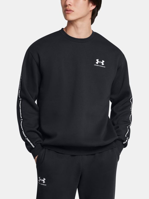 Under Armour Under Armour UA Icon Fleece Crew Taping Majica dugih rukava crna