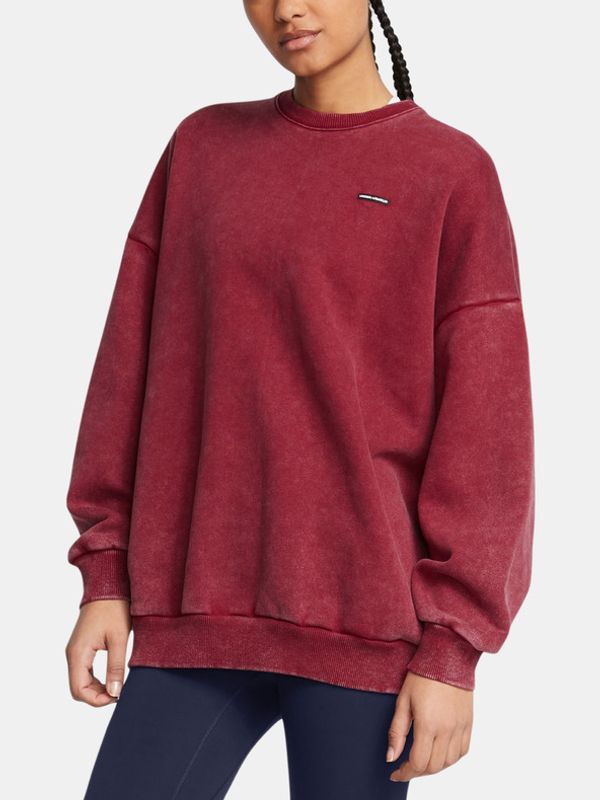 Under Armour Under Armour UA Icon HWT Flc OS Crew Majica dugih rukava crvena