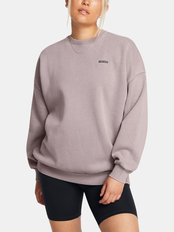 Under Armour Under Armour UA Icon HWT Flc OS Crew Majica dugih rukava siva