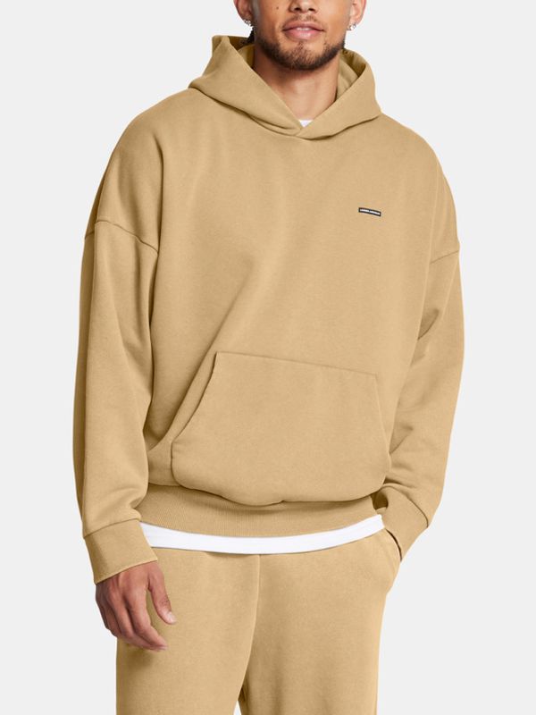 Under Armour Under Armour UA Icon HWT Flc Wash OS Hood Majica dugih rukava smeđa
