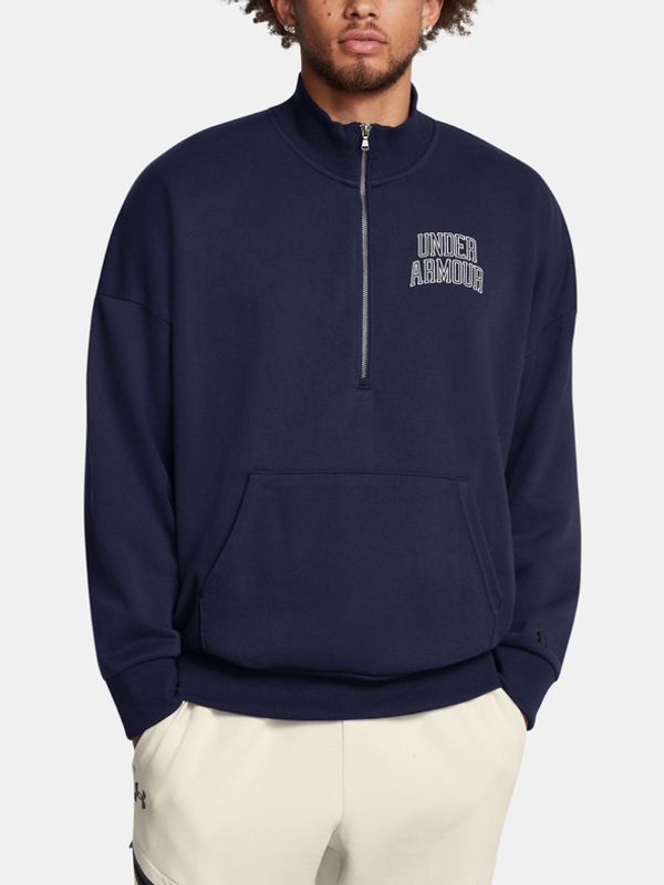 Under Armour Under Armour UA Icon HWT Terry OS 1/2 Zip Majica dugih rukava plava