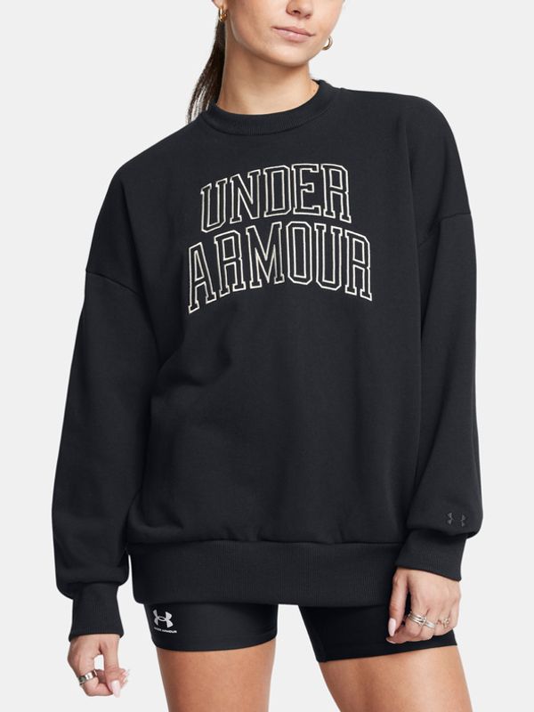 Under Armour Under Armour UA Icon HWT Terry OS Crew Majica dugih rukava crna