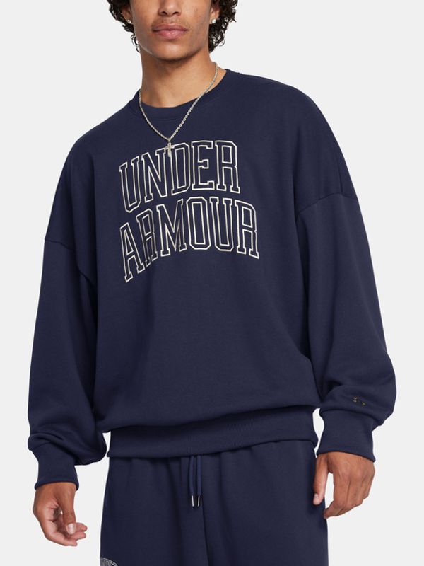 Under Armour Under Armour UA Icon HWT Terry OS Crew Majica dugih rukava plava