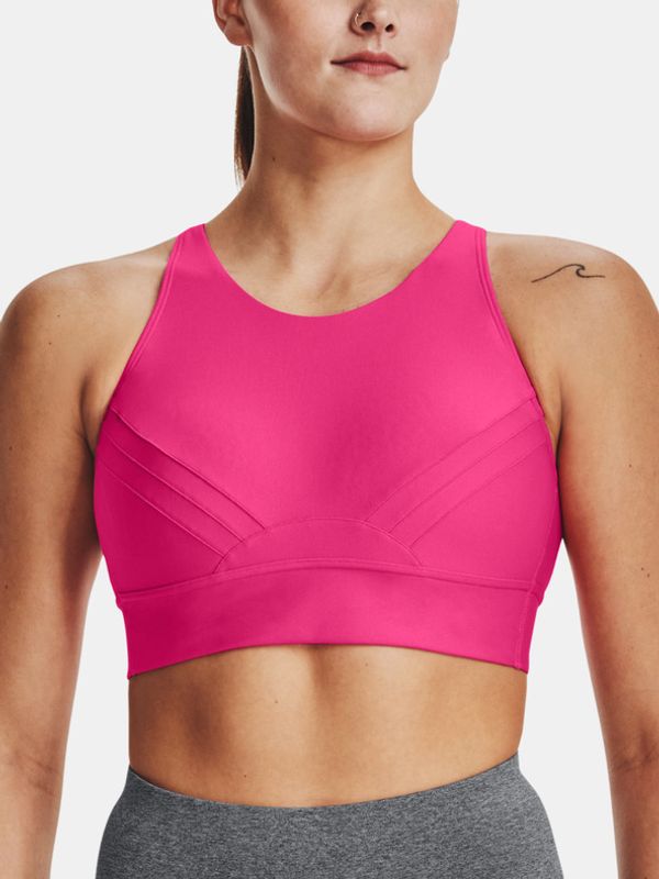 Under Armour Under Armour UA Infinity Pintuck Mid Sportski Grudnjak ružičasta