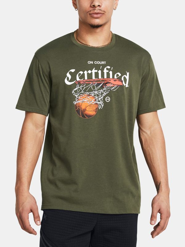Under Armour Under Armour UA M HW Hoops Certified SS Majica zelena