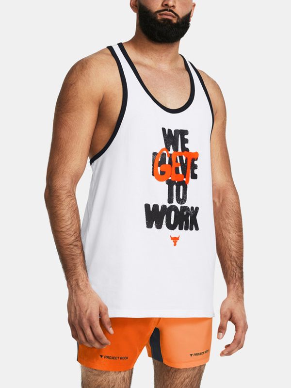 Under Armour Under Armour UA Project Rock Get to Work Majica bez rukava bijela