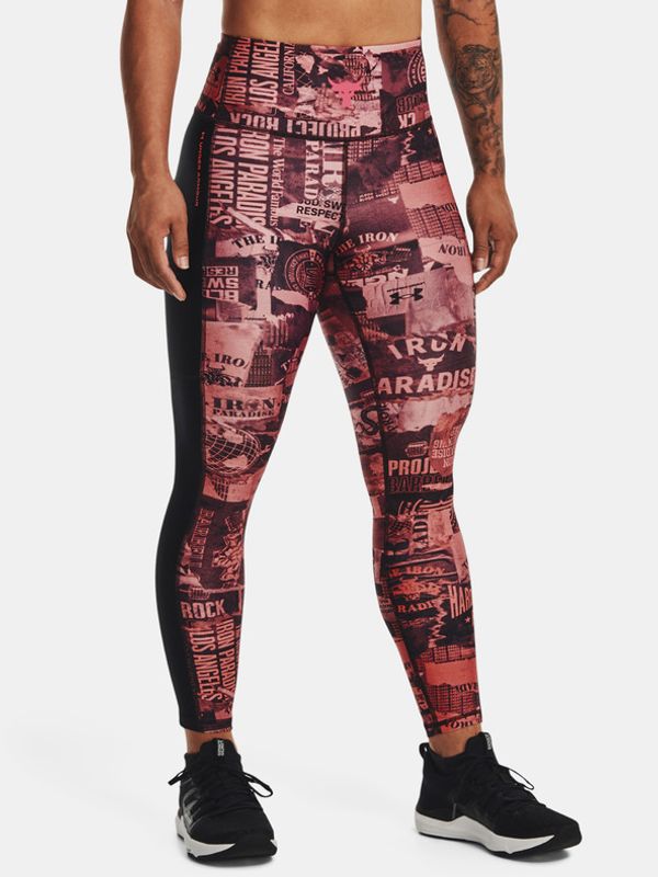 Under Armour Under Armour UA Project Rock HG Ankle Lg Print Tajice ružičasta