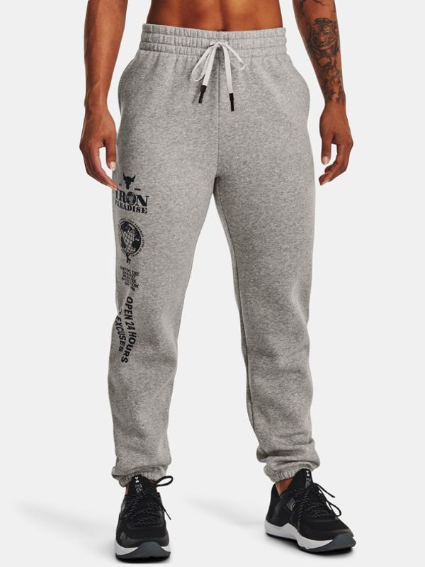 Under Armour Under Armour UA Project Rock Hm Gym Flc Donji dio trenirke siva